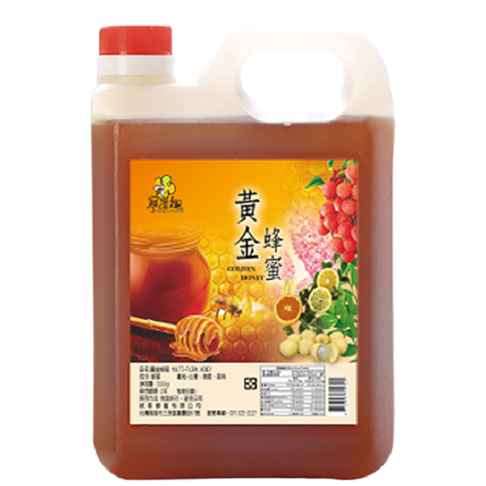 《精選組合》嚴選蜂蜜桶裝3kg 加贈380g蜂蜜擠壓罐