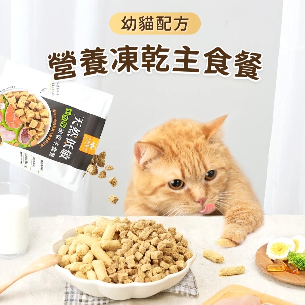 汪喵星球｜幼貓 凍乾主食餐/小方粒 (80g/500g)