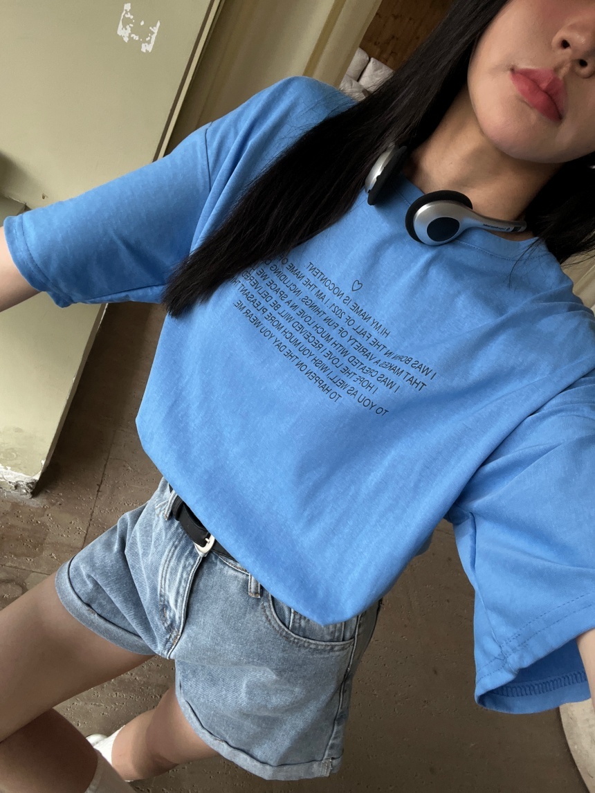 韓系小愛心字母百搭大T*4色