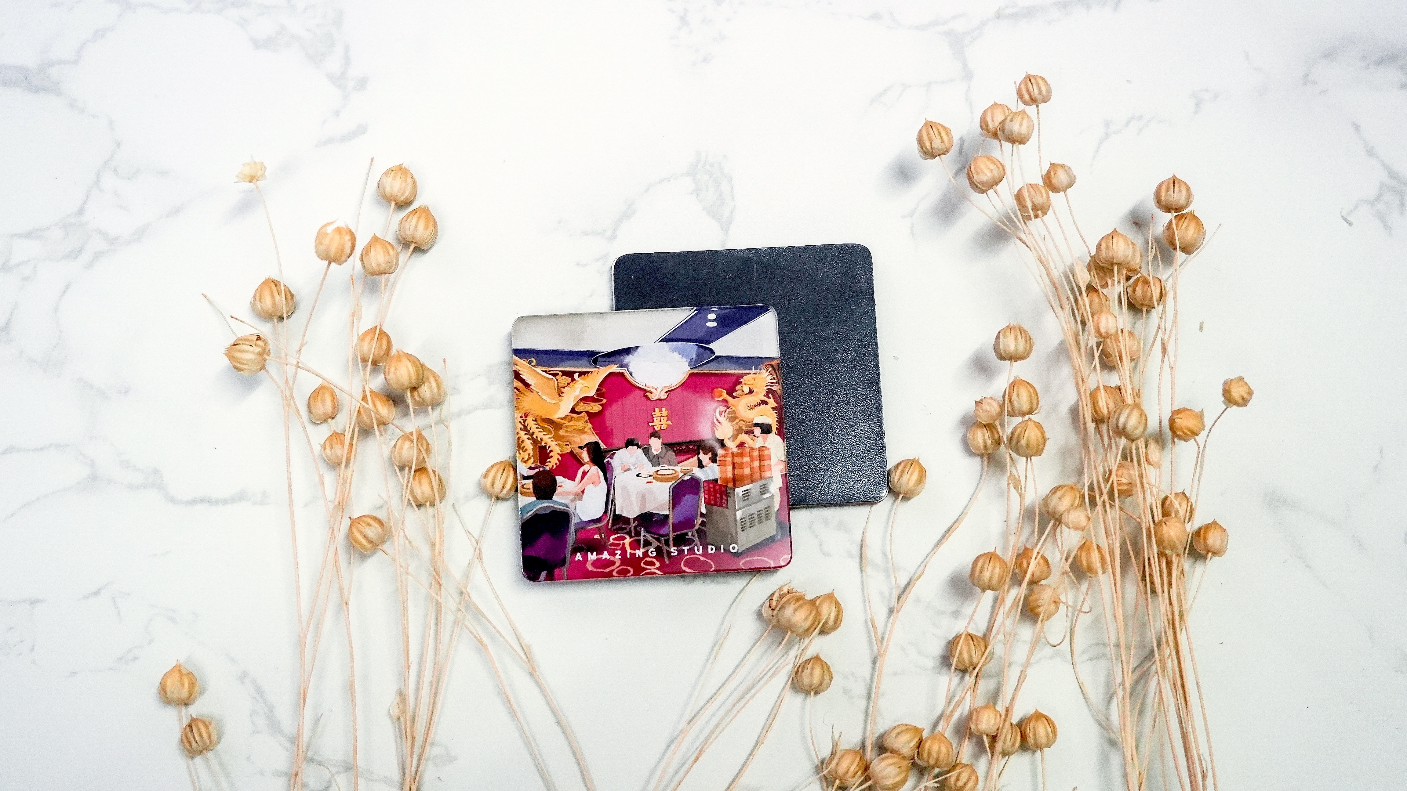 【香港地 - 飲茶】 亞加力磁石貼丨Amazing Studio