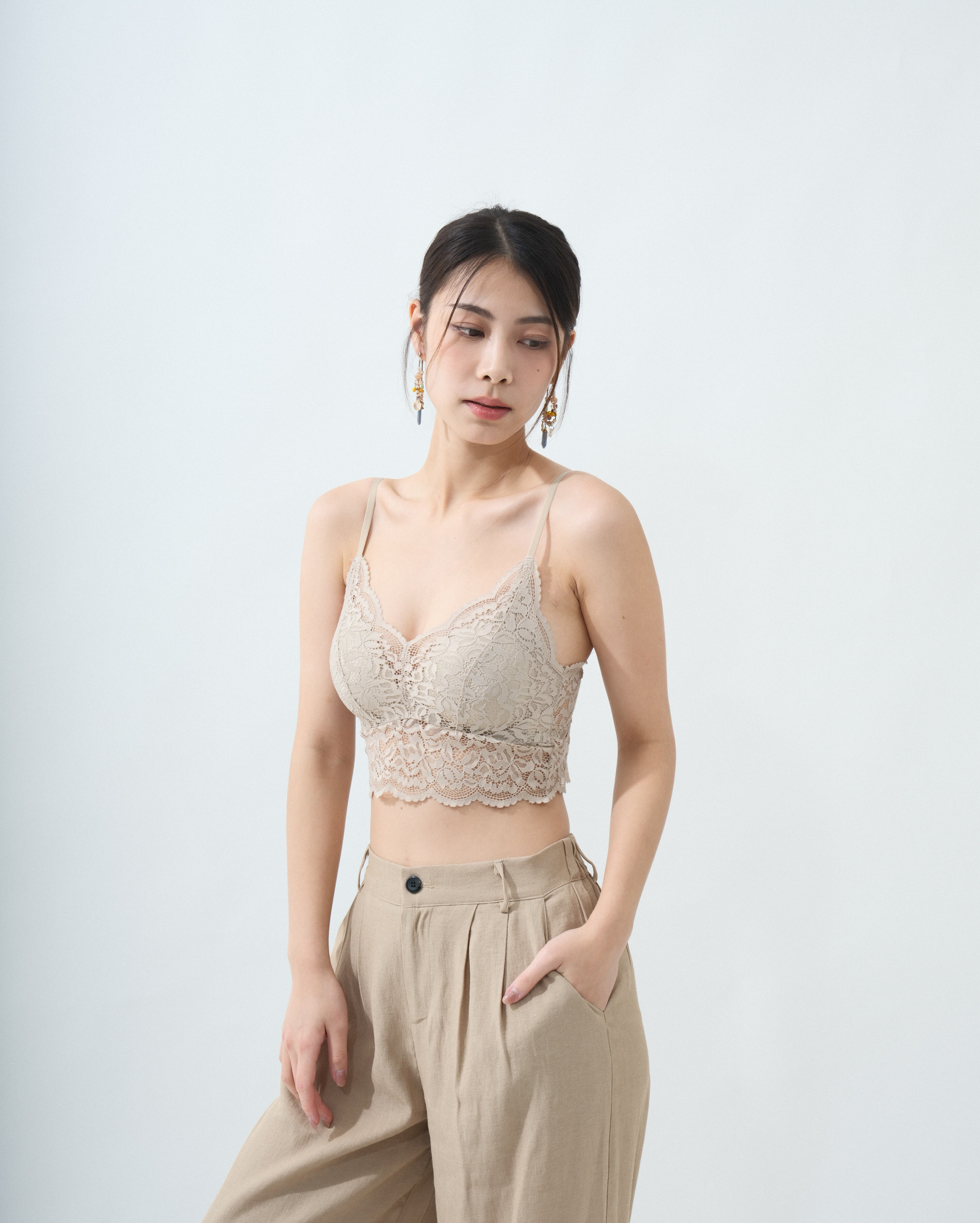 彈性蕾絲bra top ( 現貨款式）