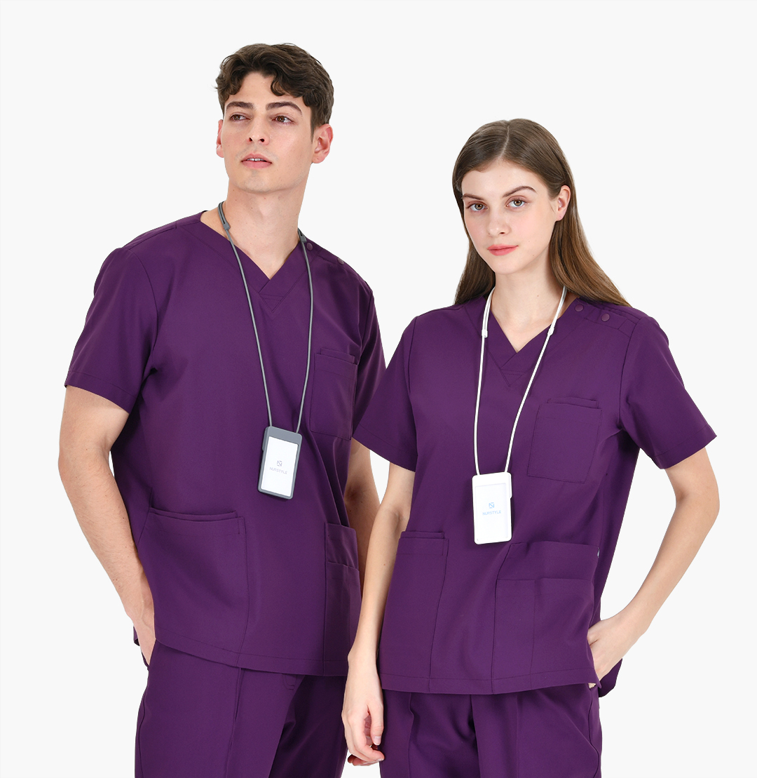 20202 EASYLIGHT 男女通用刷手服 茄紫