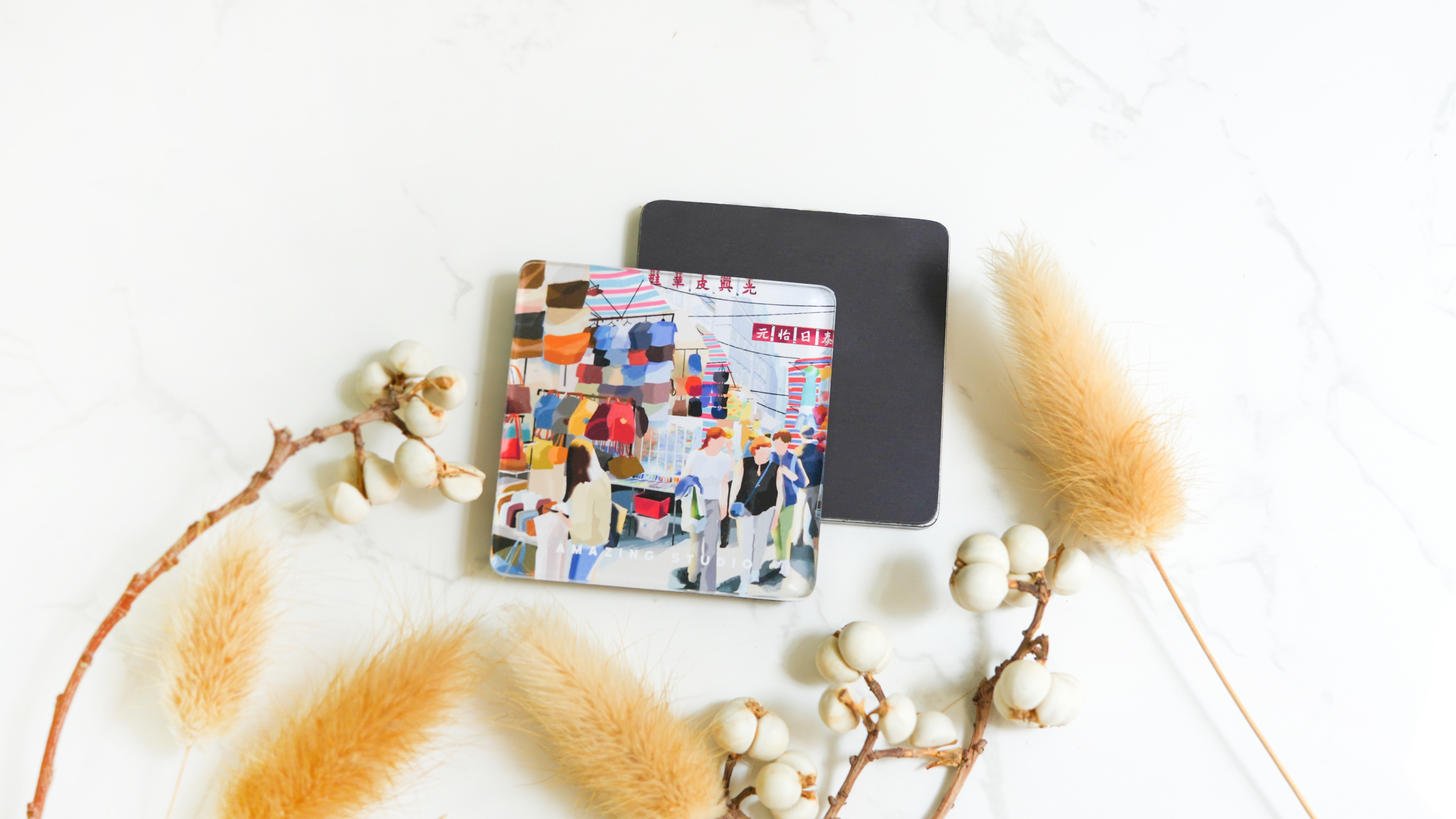 【香港地 - 女人街】 亞加力磁石貼丨Amazing Studio