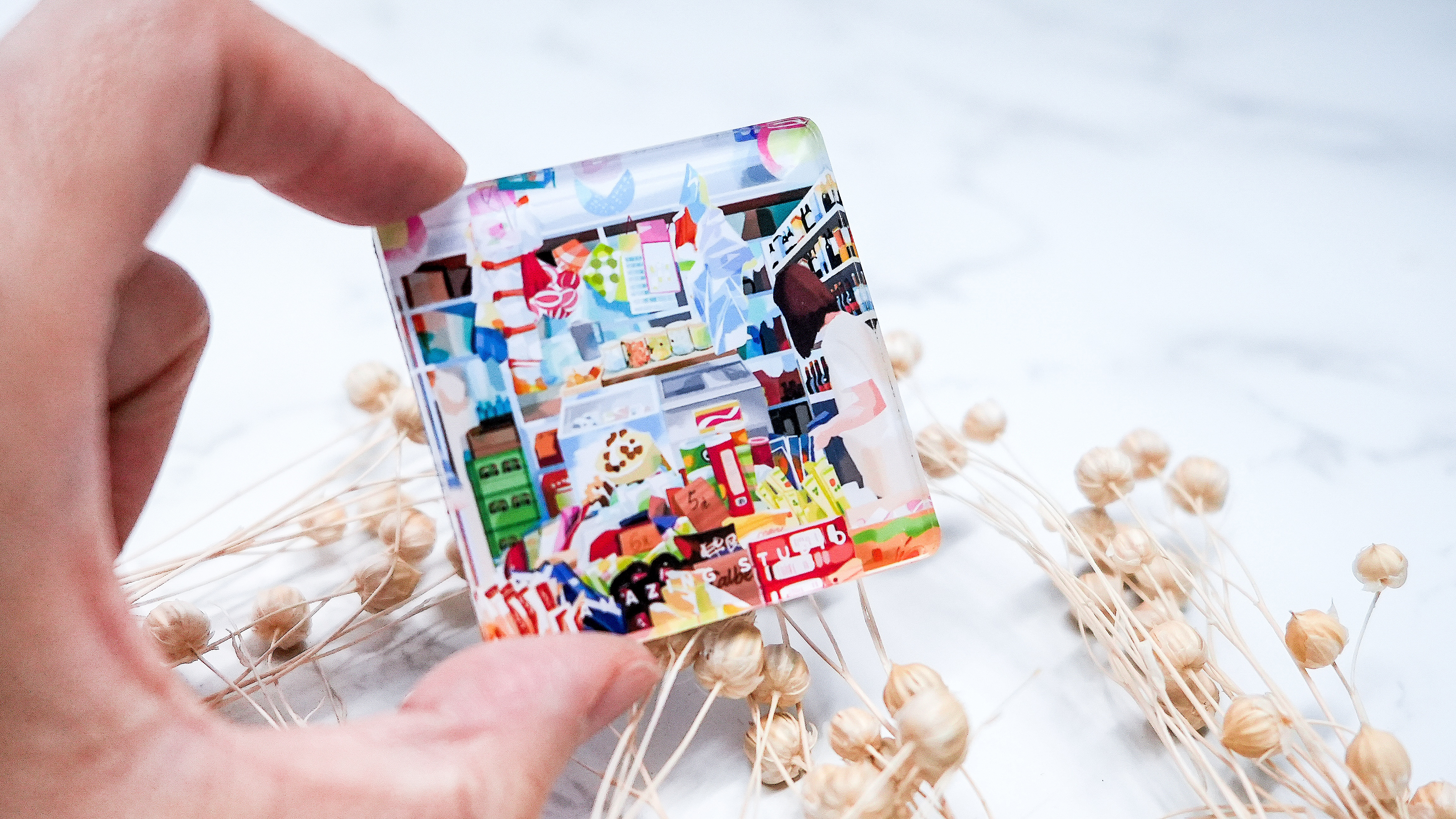 【香港地 - 士多】 亞加力磁石貼丨Amazing Studio