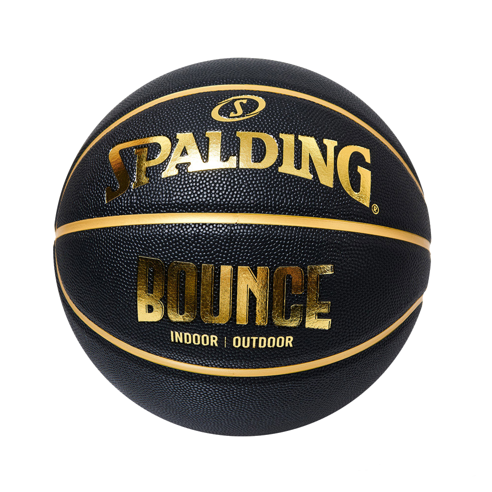 【斯伯丁SPALDING】BOUNCE系列合成皮籃球(黑/金)#7