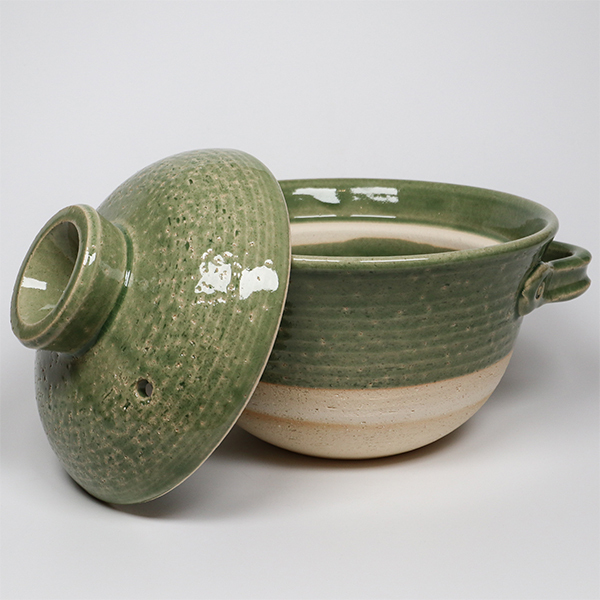 【伊賀燒】綠彩 3合炊飯鍋