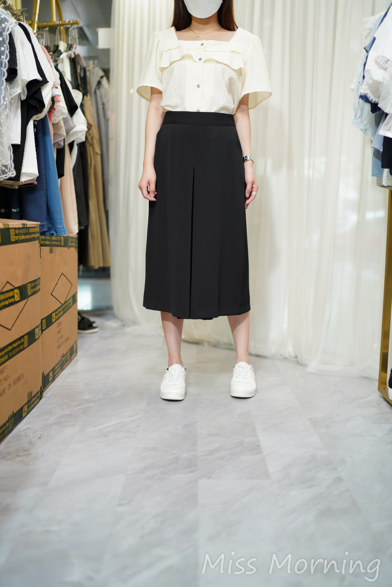 有層次方領上衣(14574)