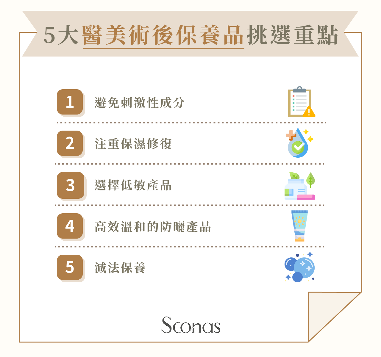 5 大醫美後保養品挑選重點