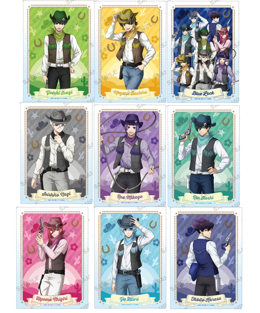 預購-動畫「藍色監獄」透明海報 牛仔Ver. 系列 【日本進口精品】