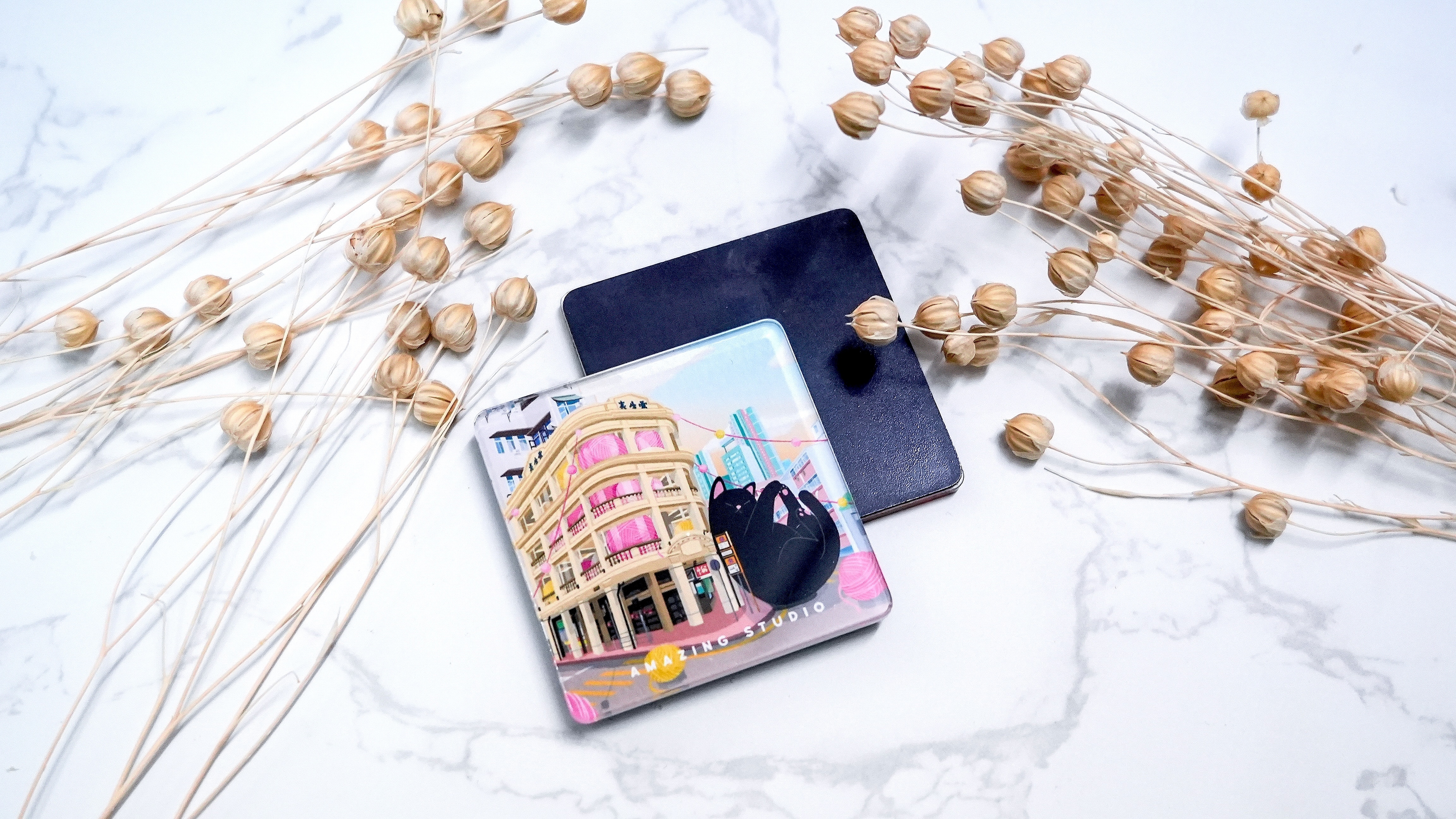 【貓遊街角 - 雷生春】 亞加力磁石貼丨Amazing Studio