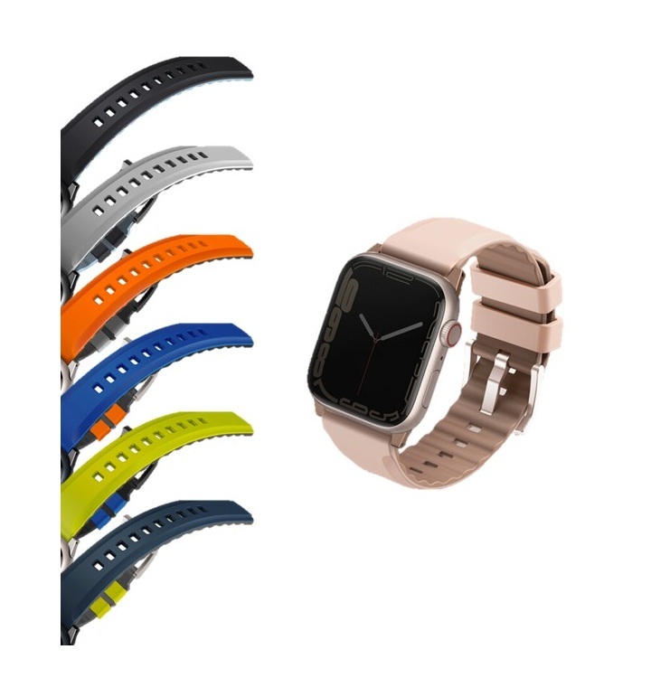 UNIQ Linus Apple Watch 防水矽膠雙色錶帶