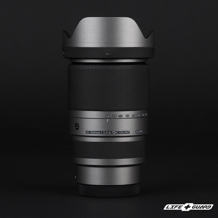 LIFE+GUARD 鏡頭貼膜安裝示意，適用 SIGMA 16-300mm F3.5-6.7 DC OS