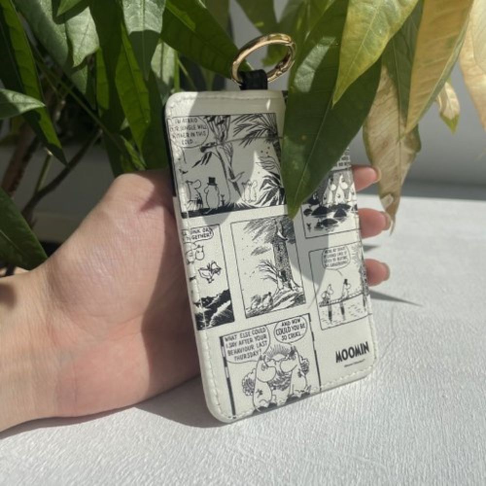 【Pinkoi x Moomin】聖誕送禮 悠遊辦公卡套 黑白個性日系插畫