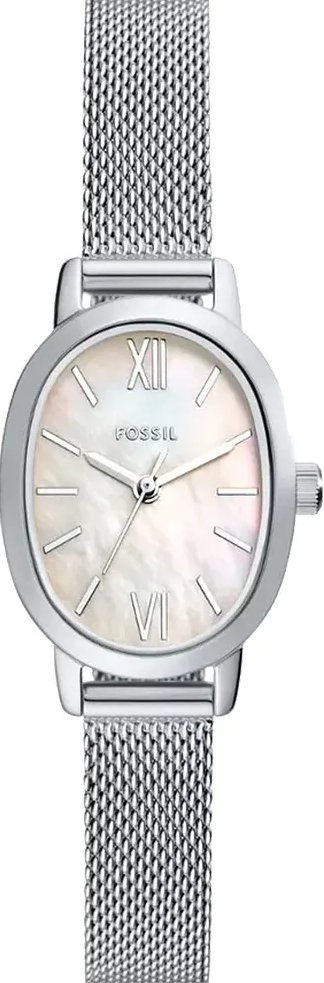 萬年鐘錶 - Fossi  時尚Penny 珍珠貝橢圓形米蘭帶女錶 BQ5015  錶徑23MM