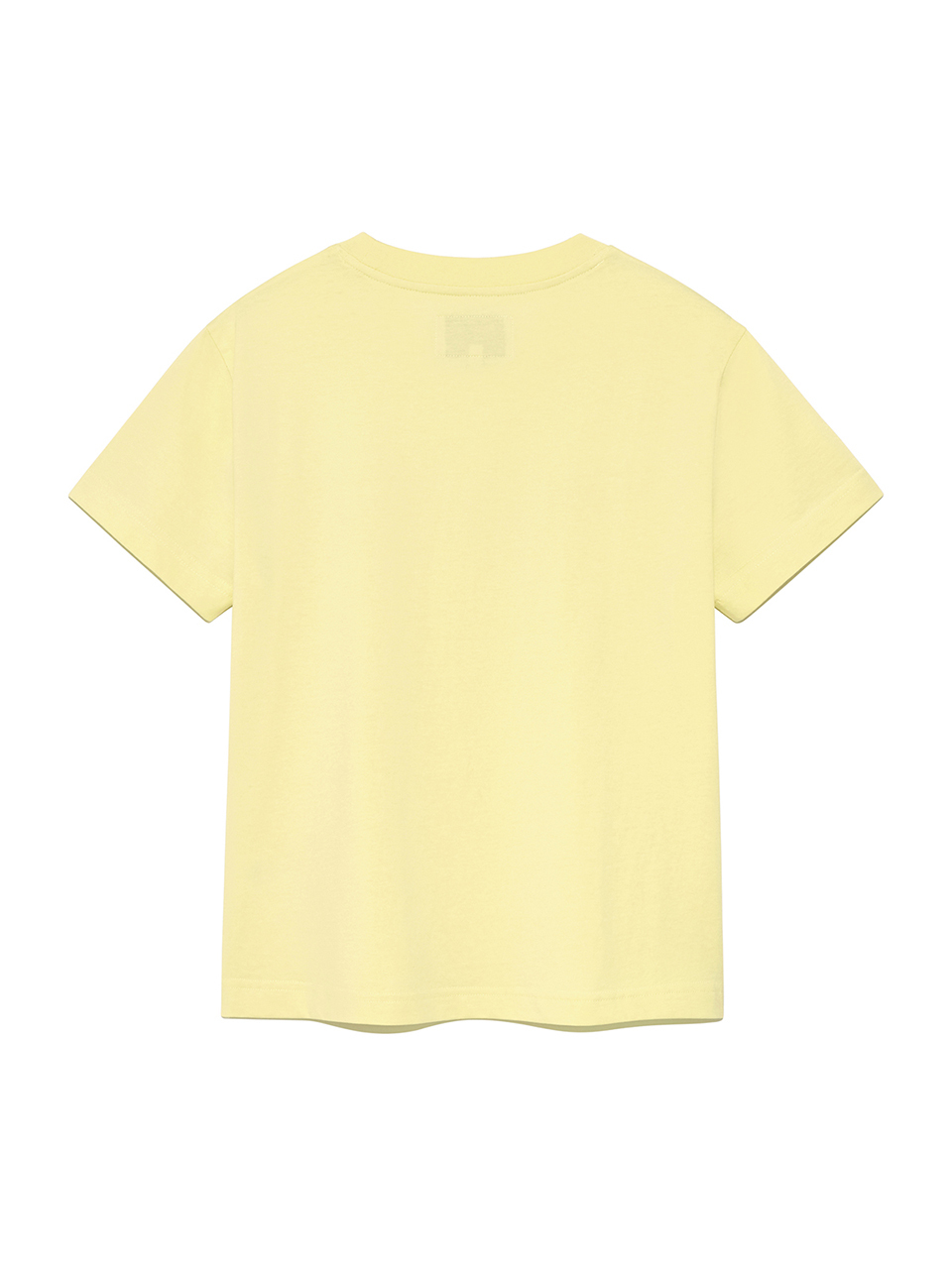 MATIN縫線陰影LOGO上衣 黃色