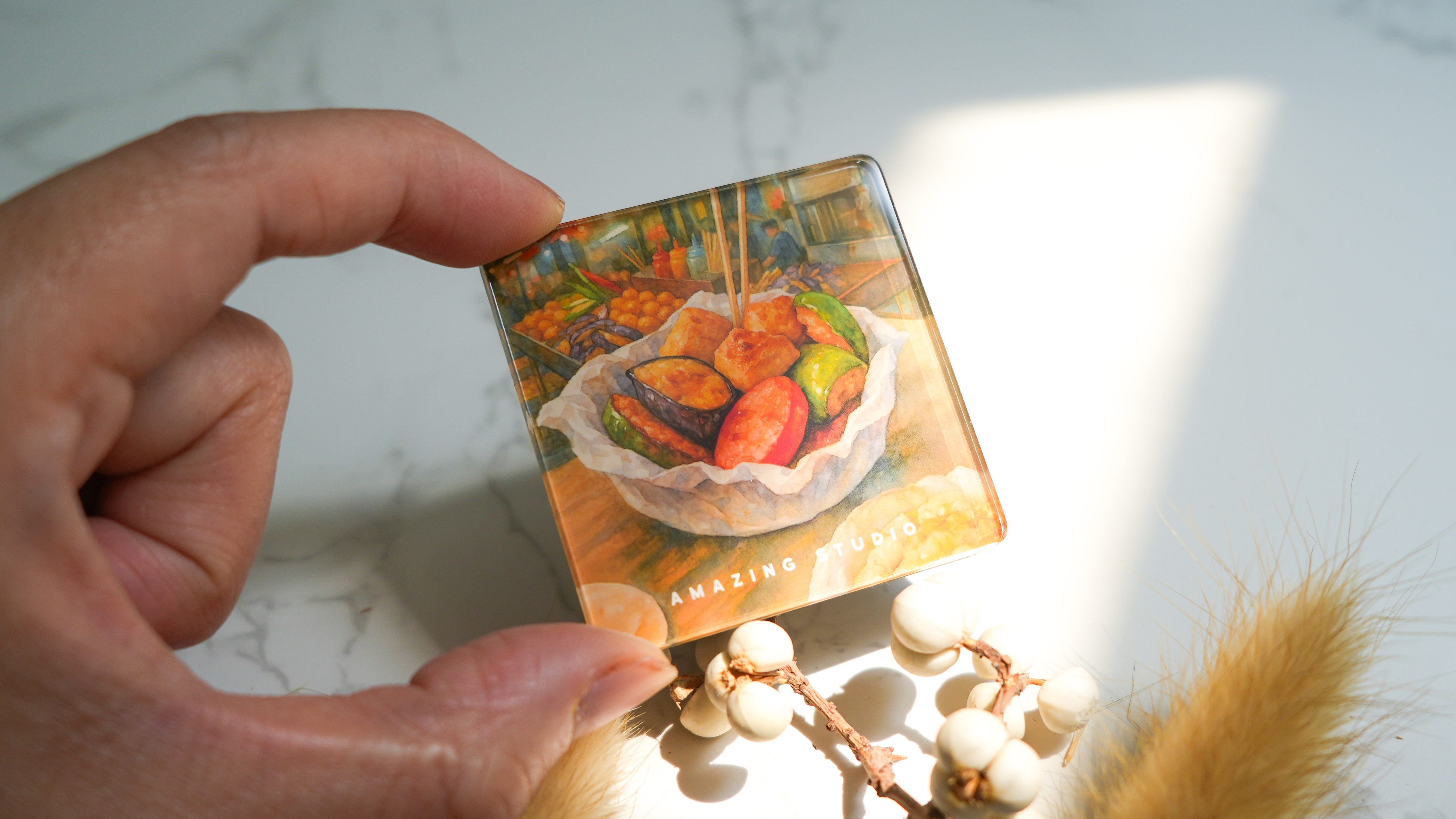 【煎釀三寶】 亞加力磁石貼丨Amazing Studio