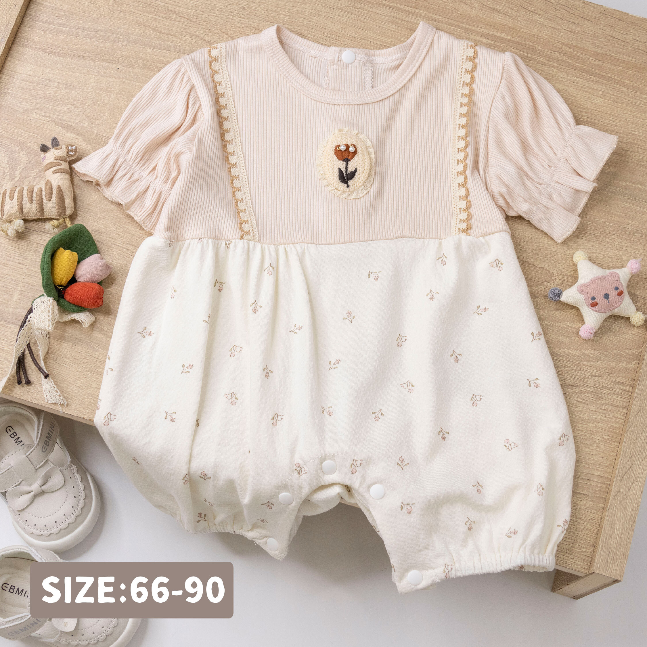 【JG0486】氣質鬱金香假兩件舒適連身衣