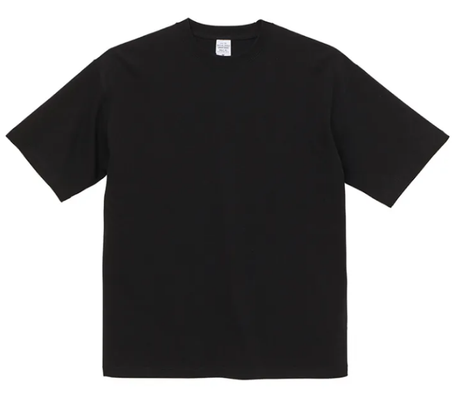 United Athle UA 9.1oz.重量級寬版落肩T 黑色(3441101-002)