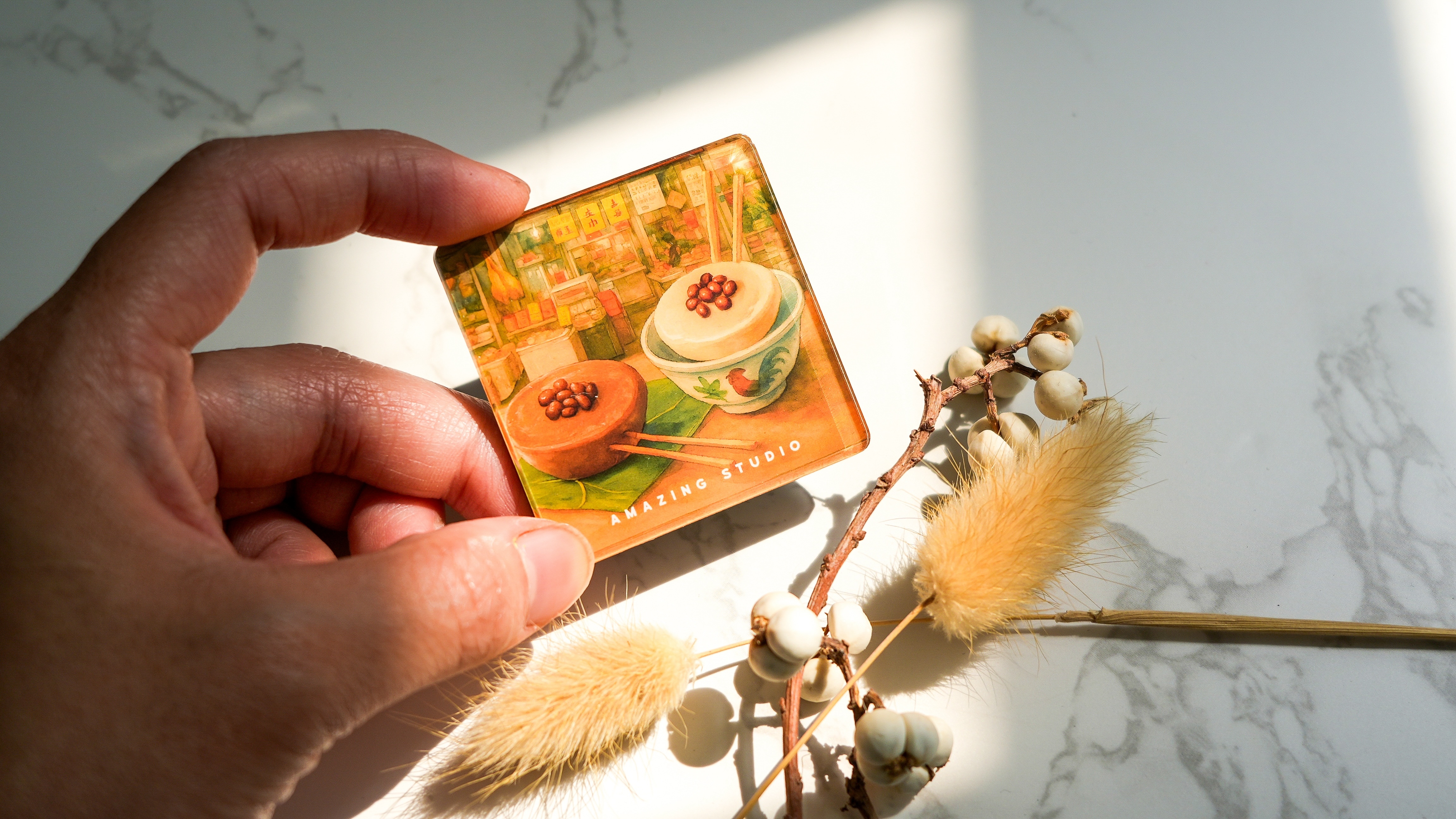 【砵仔糕】 亞加力磁石貼丨Amazing Studio