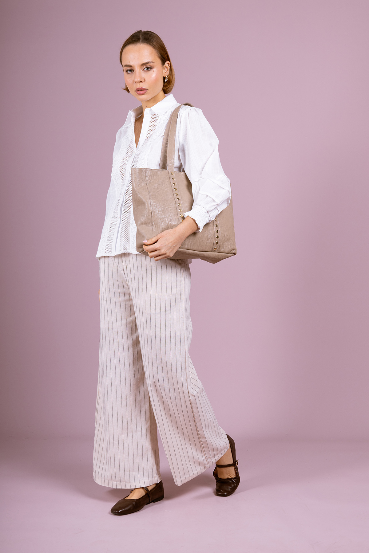 Cherry Paris Leather NOELIE 4155 Taupe 杏色