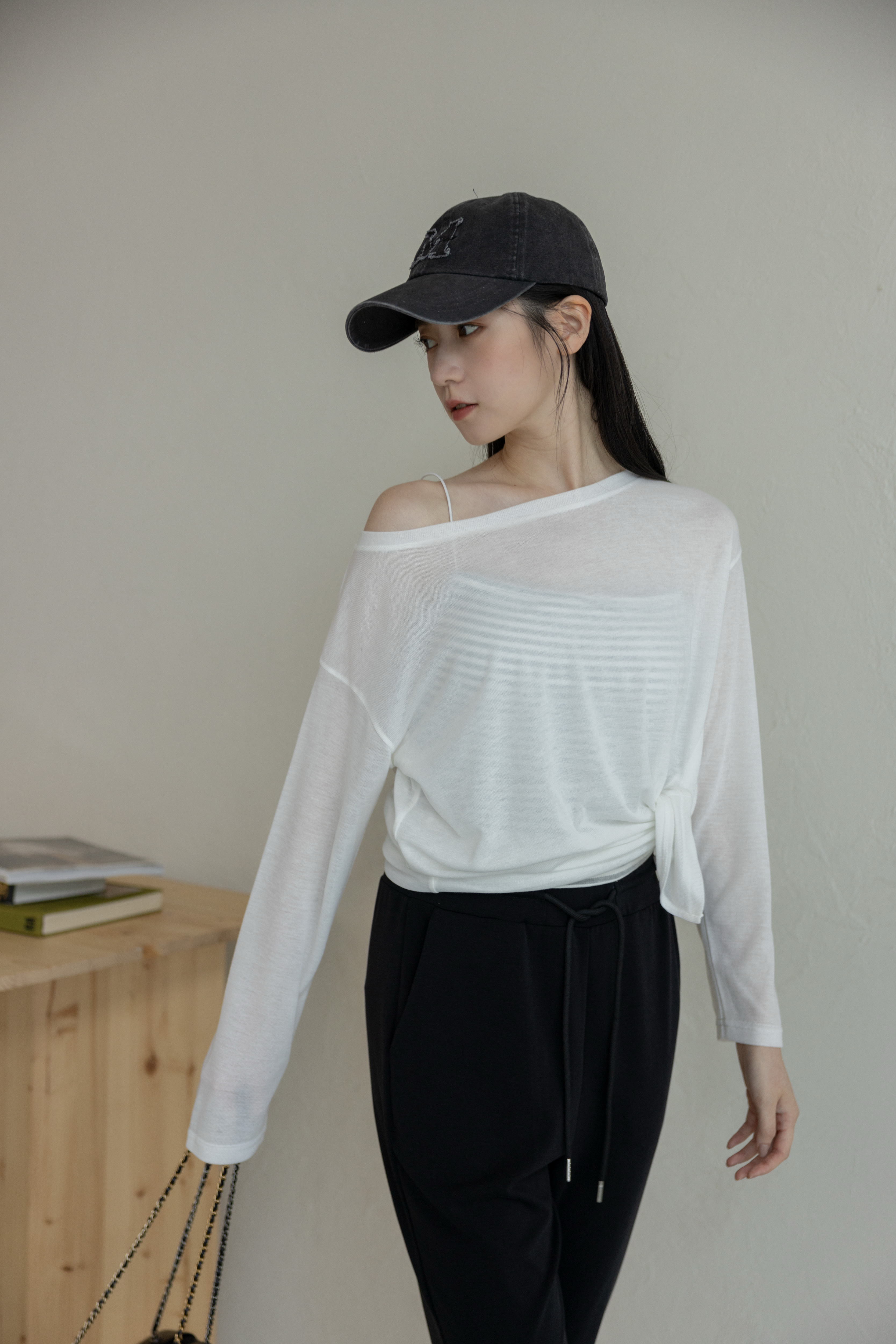 輕柔開衩防曬罩衫