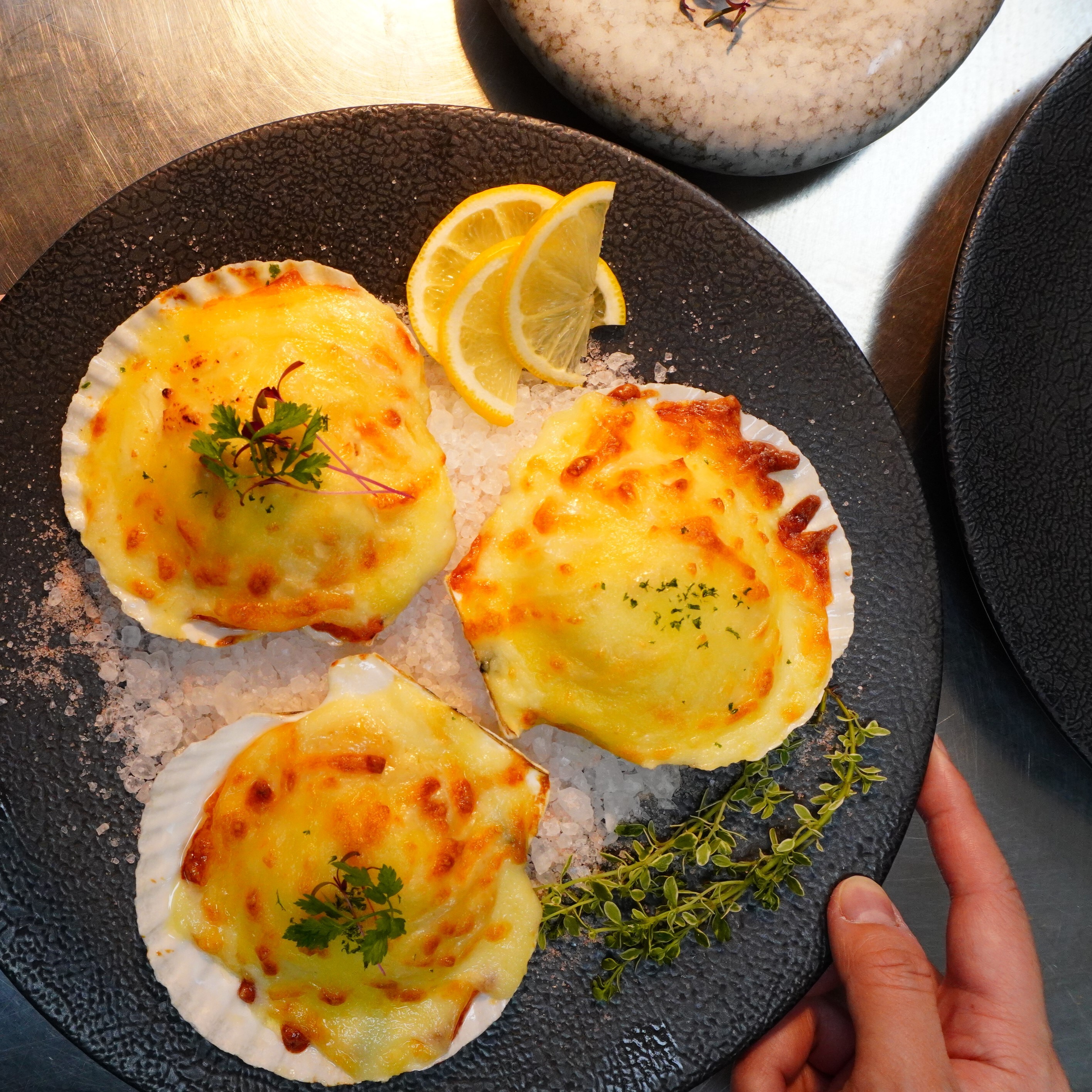 【新品上市】美食嚴選｜扇貝胡麻蛋黃燒(5入)