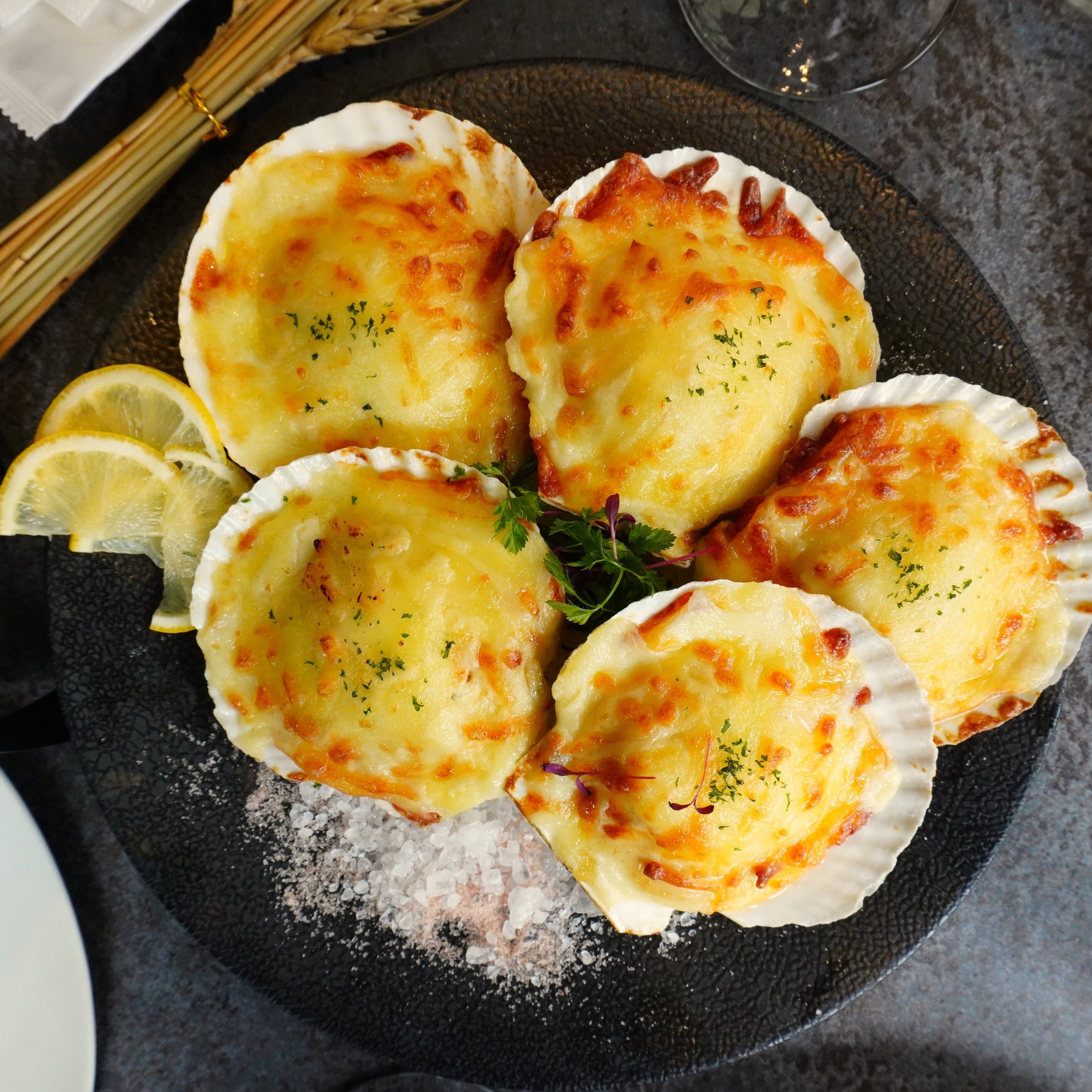 【新品上市】美食嚴選｜扇貝胡麻蛋黃燒(5入)