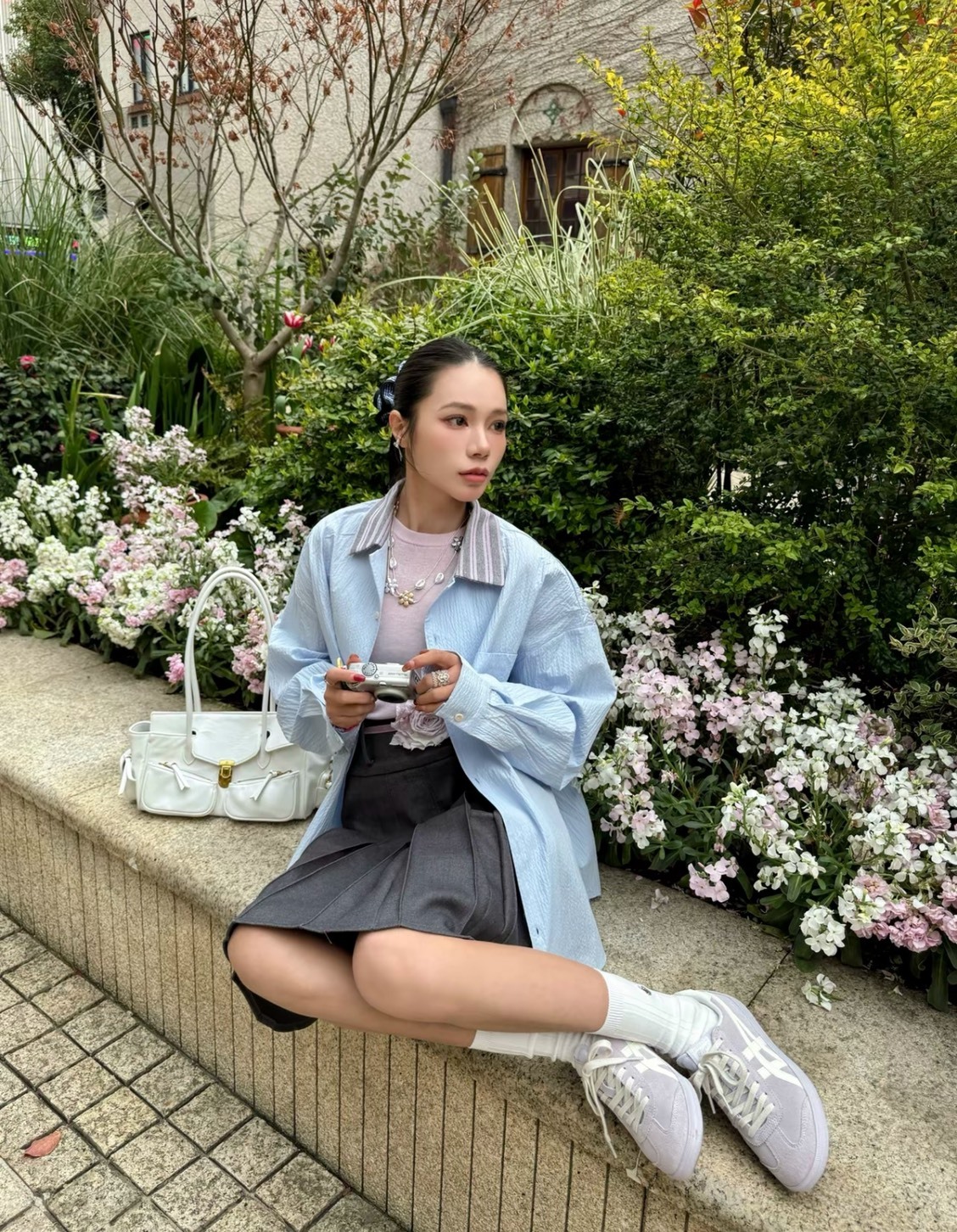 鬼塚虎 Tokuten 淺紫板鞋