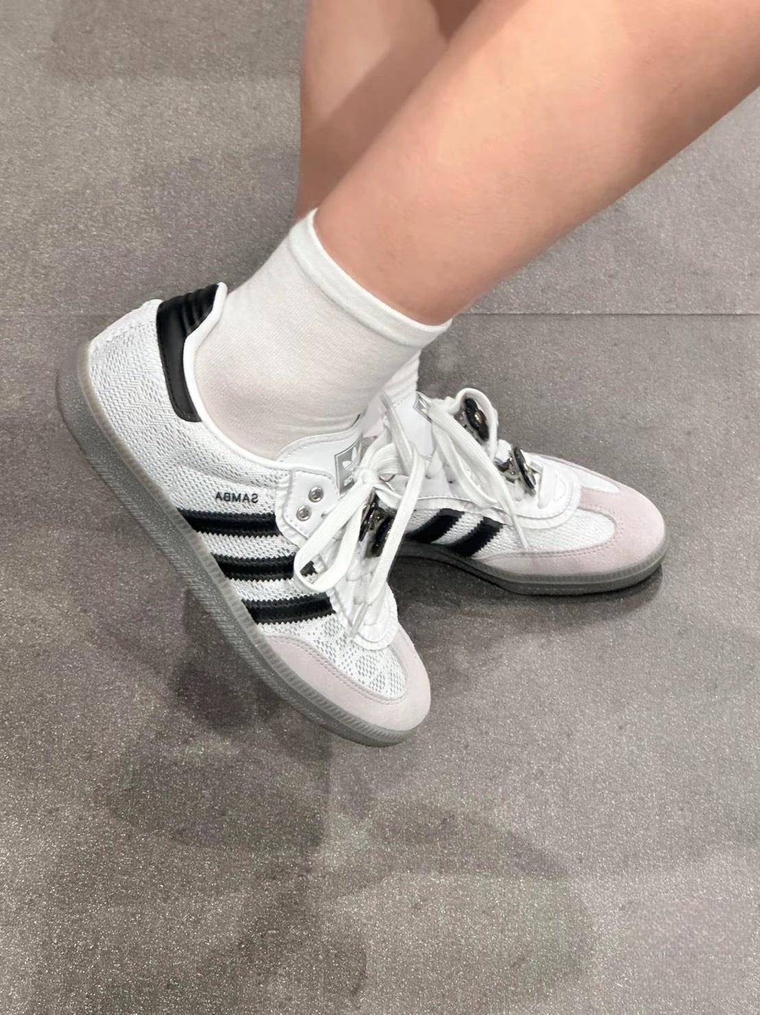 ADIDAS ORIGINALS SAMBA OG 小香風 蕾絲 芭蕾風 花花 女鞋