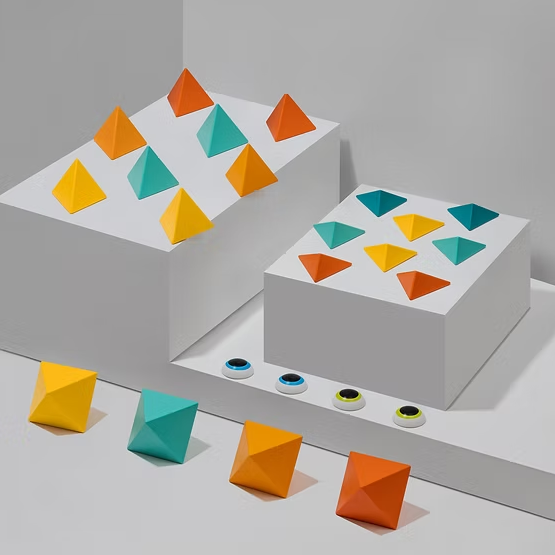 Trido 磁力積木 進階組 24PCS - 璀璨光陰(Honey)