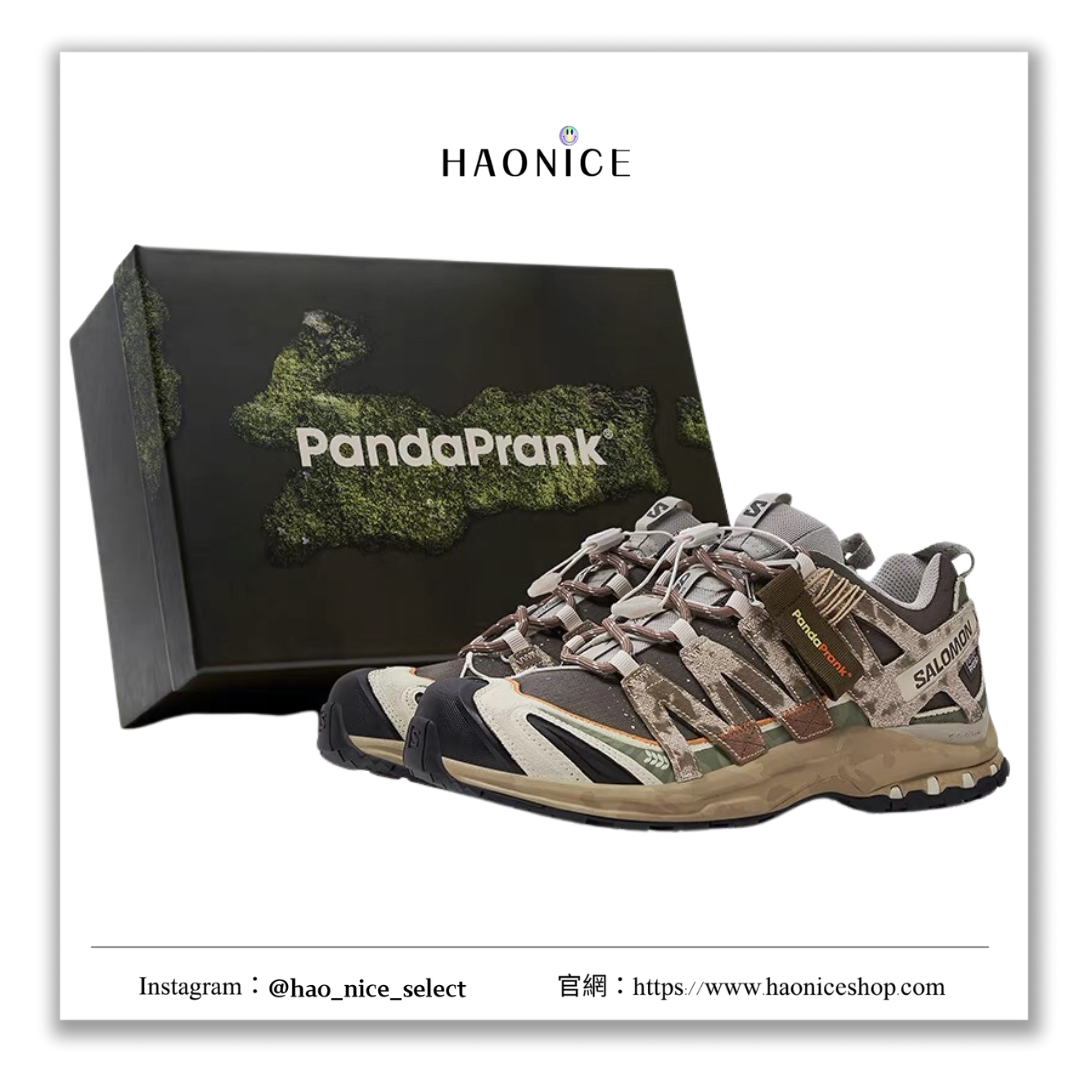 【HAO NICE】熊貓惡作劇系列 ❗️配合FAKEBUSTERS驗鞋 ❗️ SALOMON薩洛蒙XA PRO3D林海蹤旅系列 方位圖訂製 低筒休閒登山鞋🔥