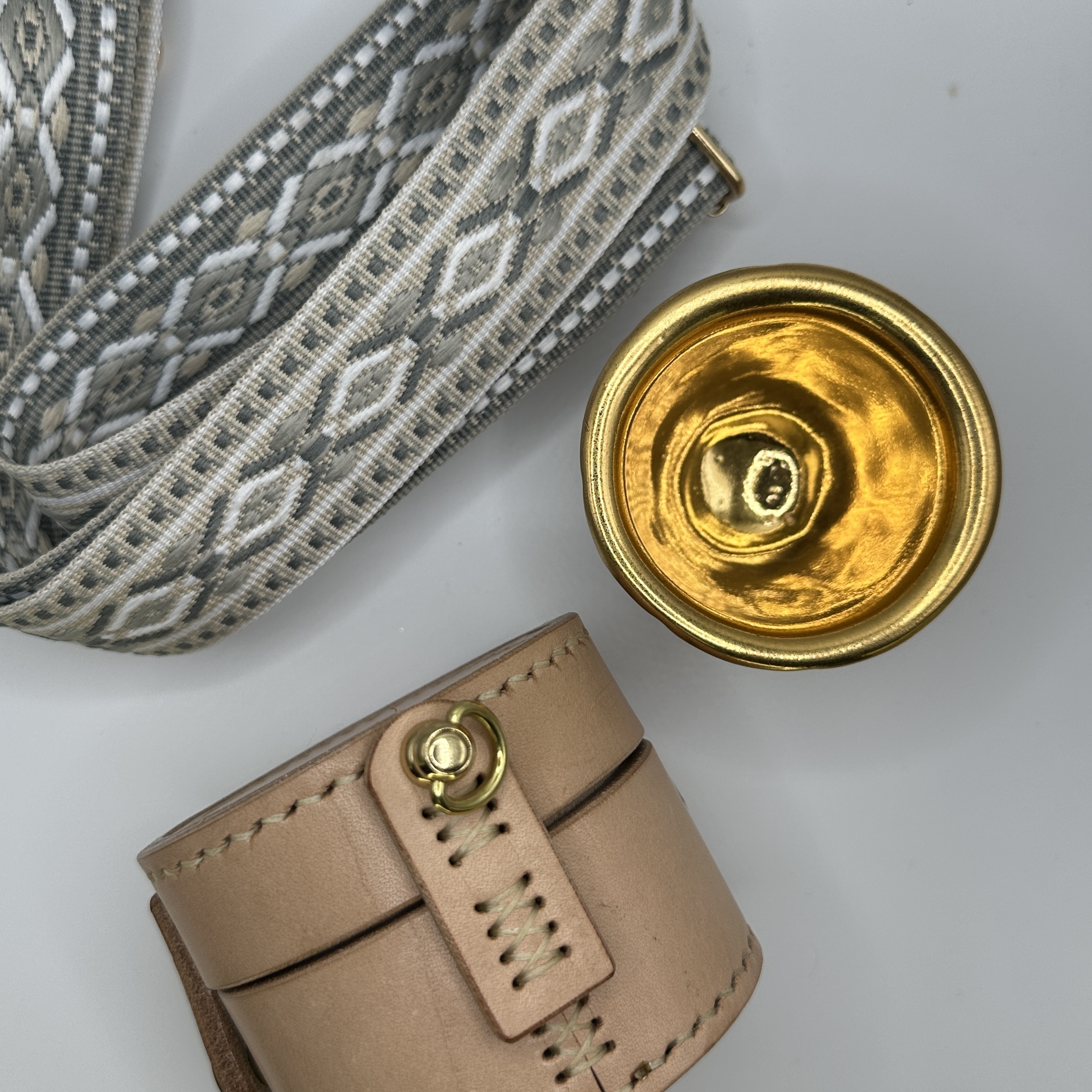 今村能章 - 陶藝厚金裏濃縮杯 宍 Shishi - 含手工皮套（20250122-16）