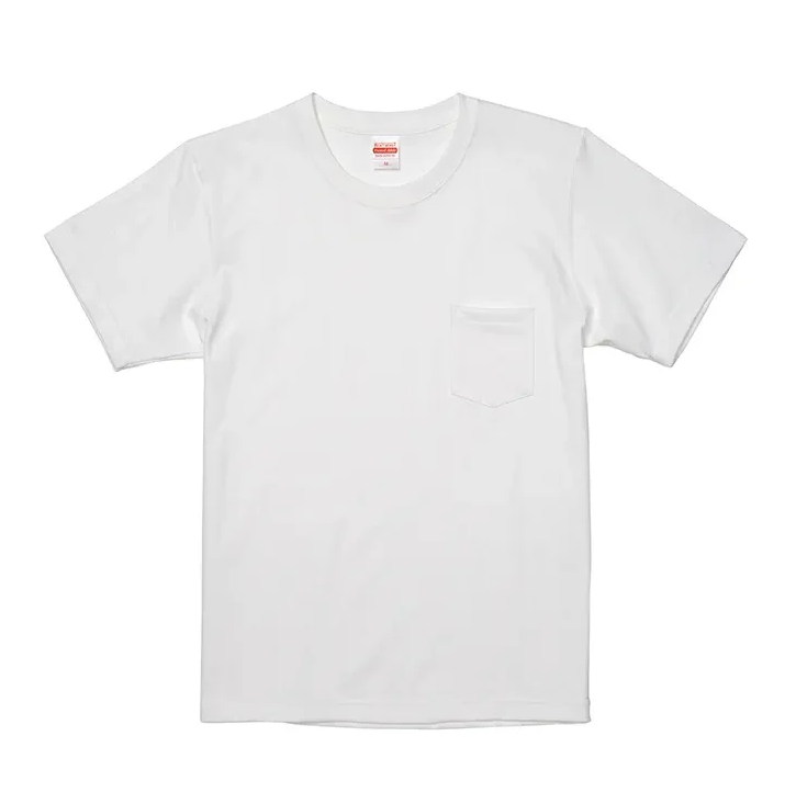 United Athle UA 7.1oz. 頂級重磅口袋T恤 白色(3425301-001)