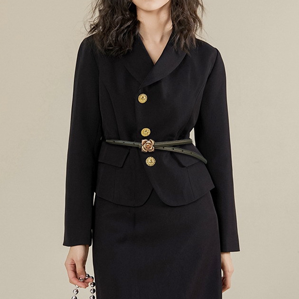 洋裝皮帶 精品皮帶 高質感 可代打洞 女生禮物 牛皮皮帶 女士皮帶 細腰帶 毛衣皮帶  皮帶 腰帶 褲帶 皮帶真皮027