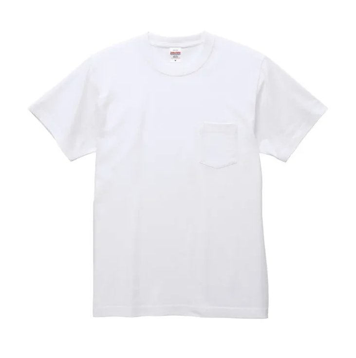 United Athle UA 5.6oz. 頂級柔棉口袋T恤 白色(3500601-001)