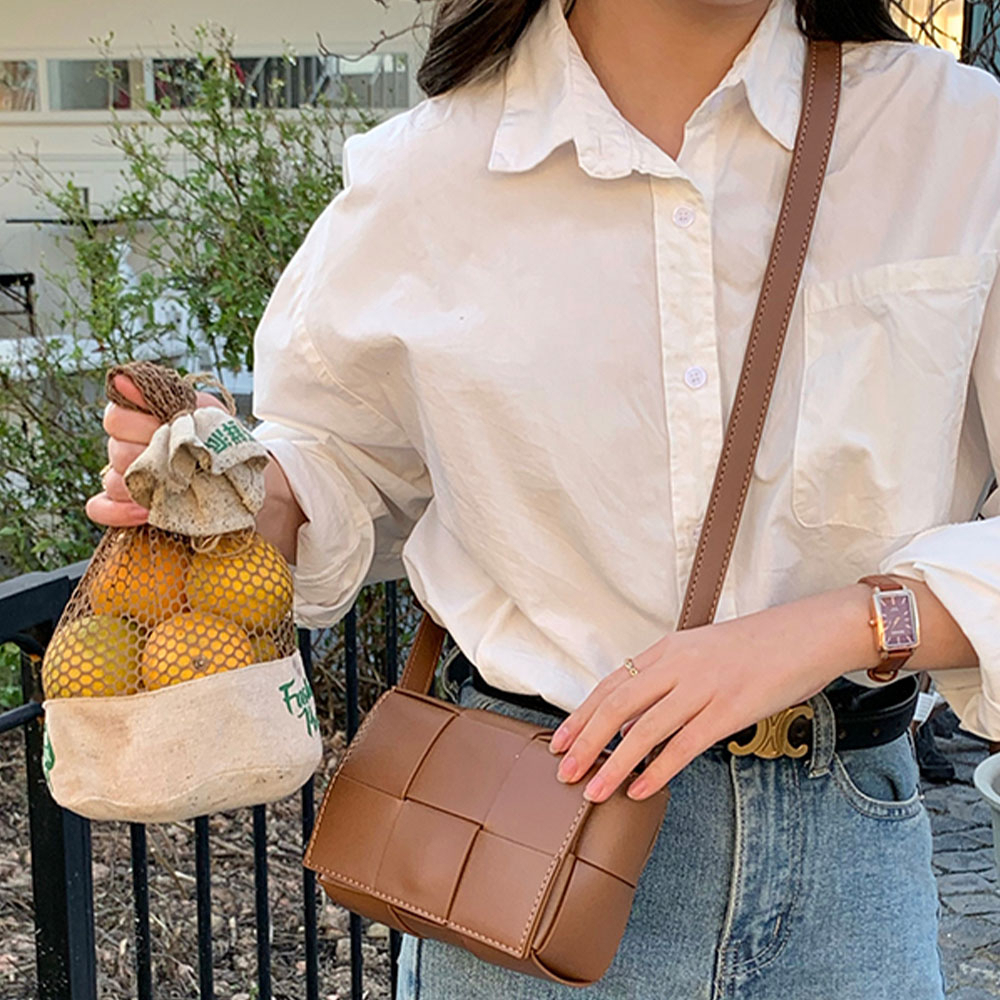 編織包 小方包  軟皮包包 皮革包 流行包包 網紅包包 單肩包 收納包 包包 女包 斜背包 韓國女生包包 化妝包 421