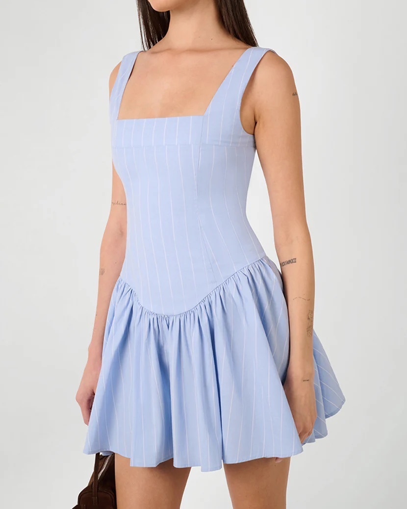 Corset Peplum Mini Dress