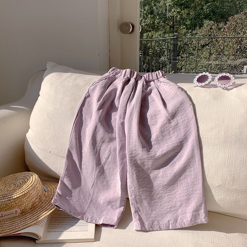 夏季寬鬆闊腿防蚊褲