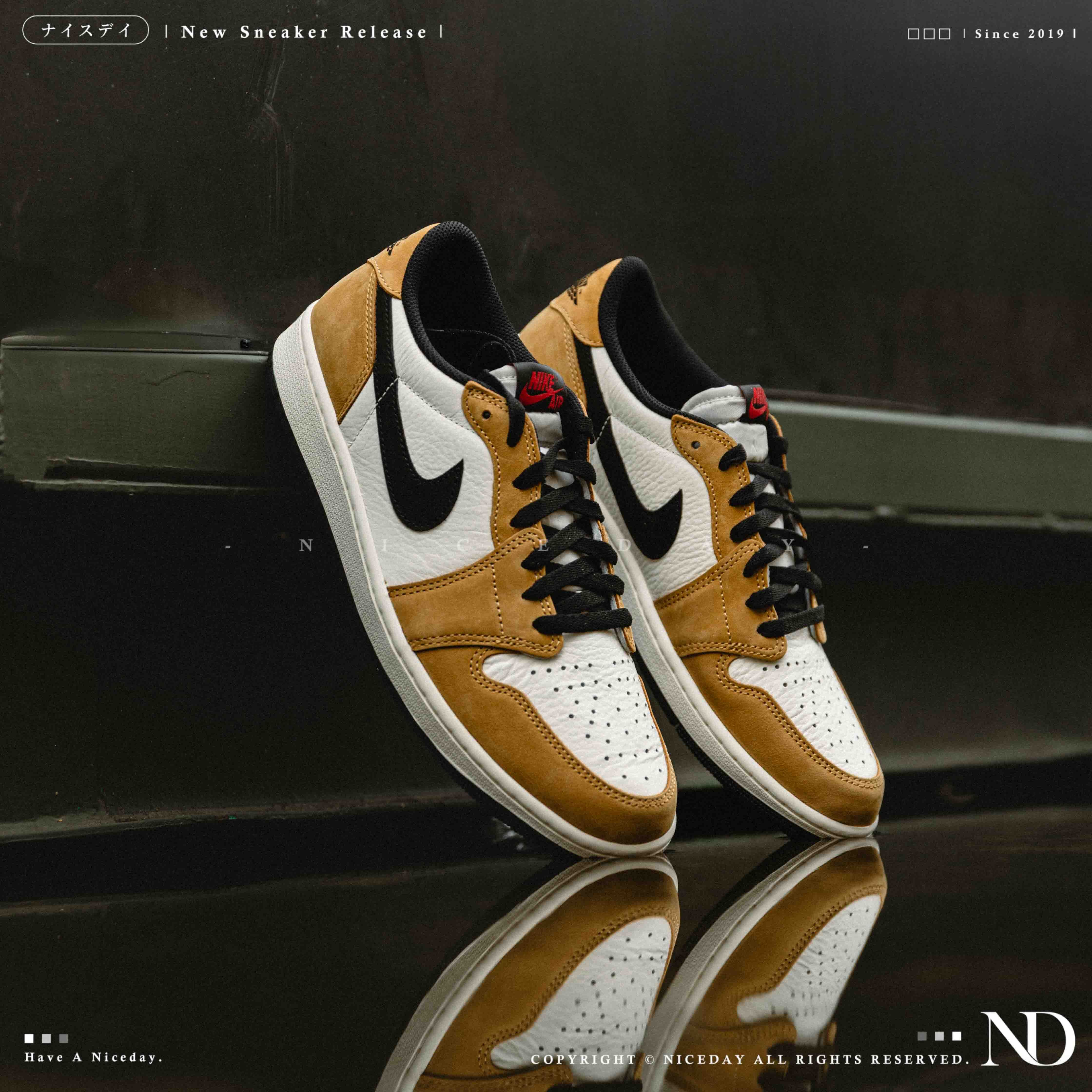 NICEDAY 現貨 Air Jordan 1 Low OG Rookie of the Year 新人年 黃色 黃黑 麂皮 CZ0790-107