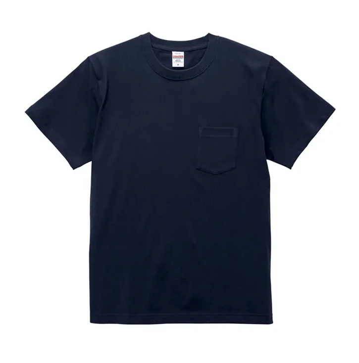 United Athle UA 5.6oz. 頂級柔棉口袋T恤 深藍色(3500601-086)