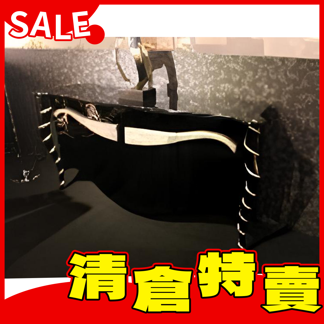 尊爵餐櫃180*45*90黑(香檳銀箔)