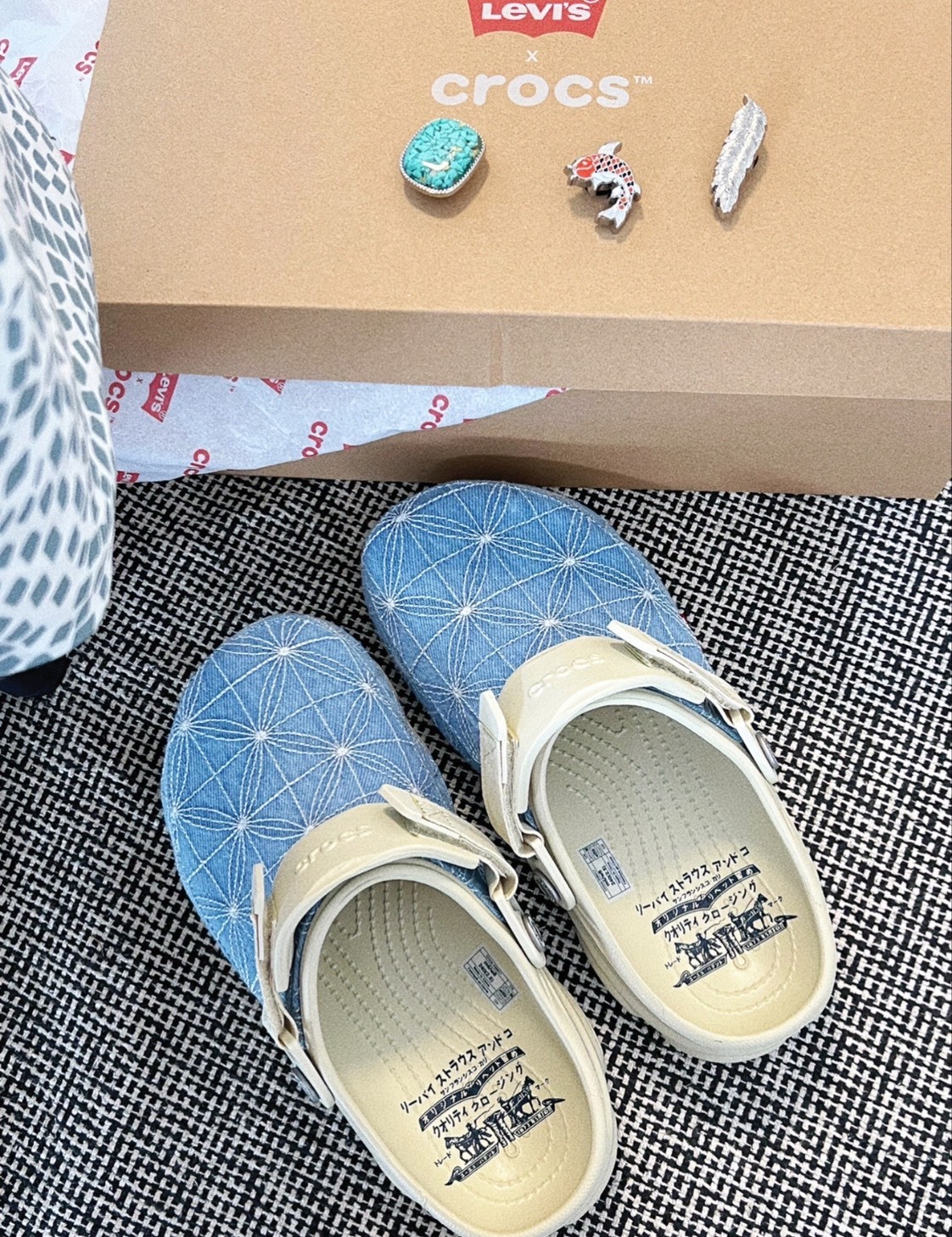 Levi’s x Crocs 聯名防滑休閒鞋 牛仔藍