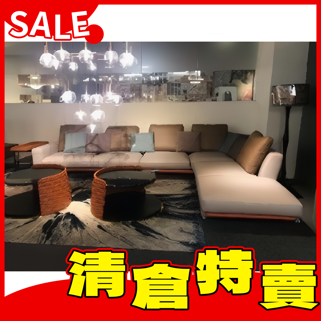 伯爵那L型全牛沙發