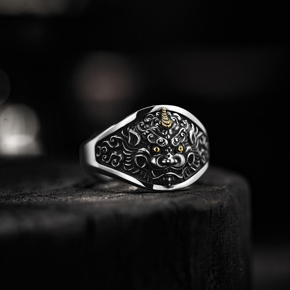 【ACCY62】貔貅設計開口戒指