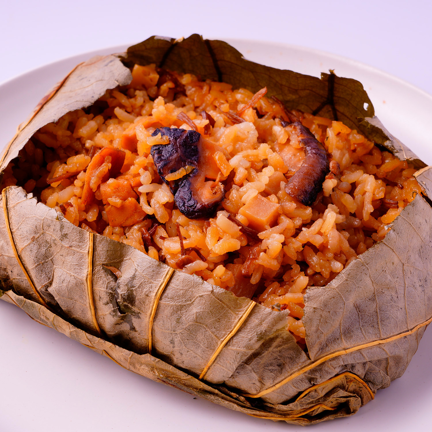 純素叮叮飯！鮑魚雙菇荷葉飯｜素食教煮