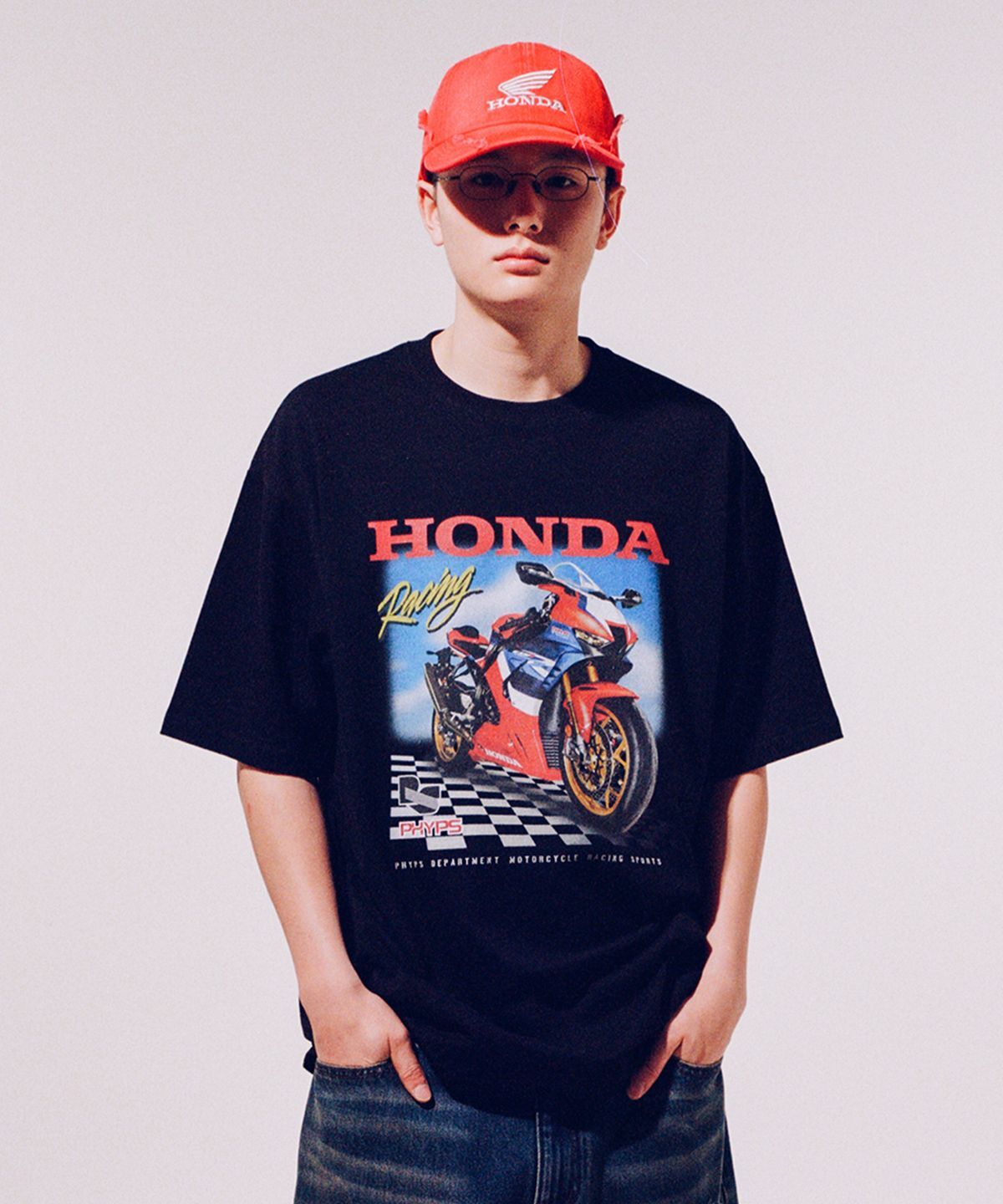 ◆HONDA MOTORCYCLE◆ Honda Racing Fire Blade TshirtLemon Yel Oryginalne części do Honda 2005 CBR 1000 RR FIREBLADE - Honda