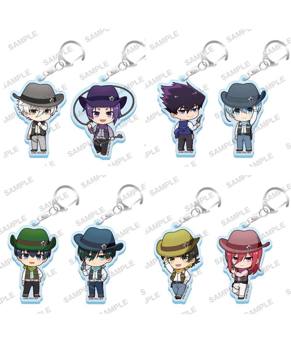 預購-動畫「藍色監獄」Q版角色壓克力鑰匙圈套組 牛仔Ver. 套組 系列 【日本進口精品】