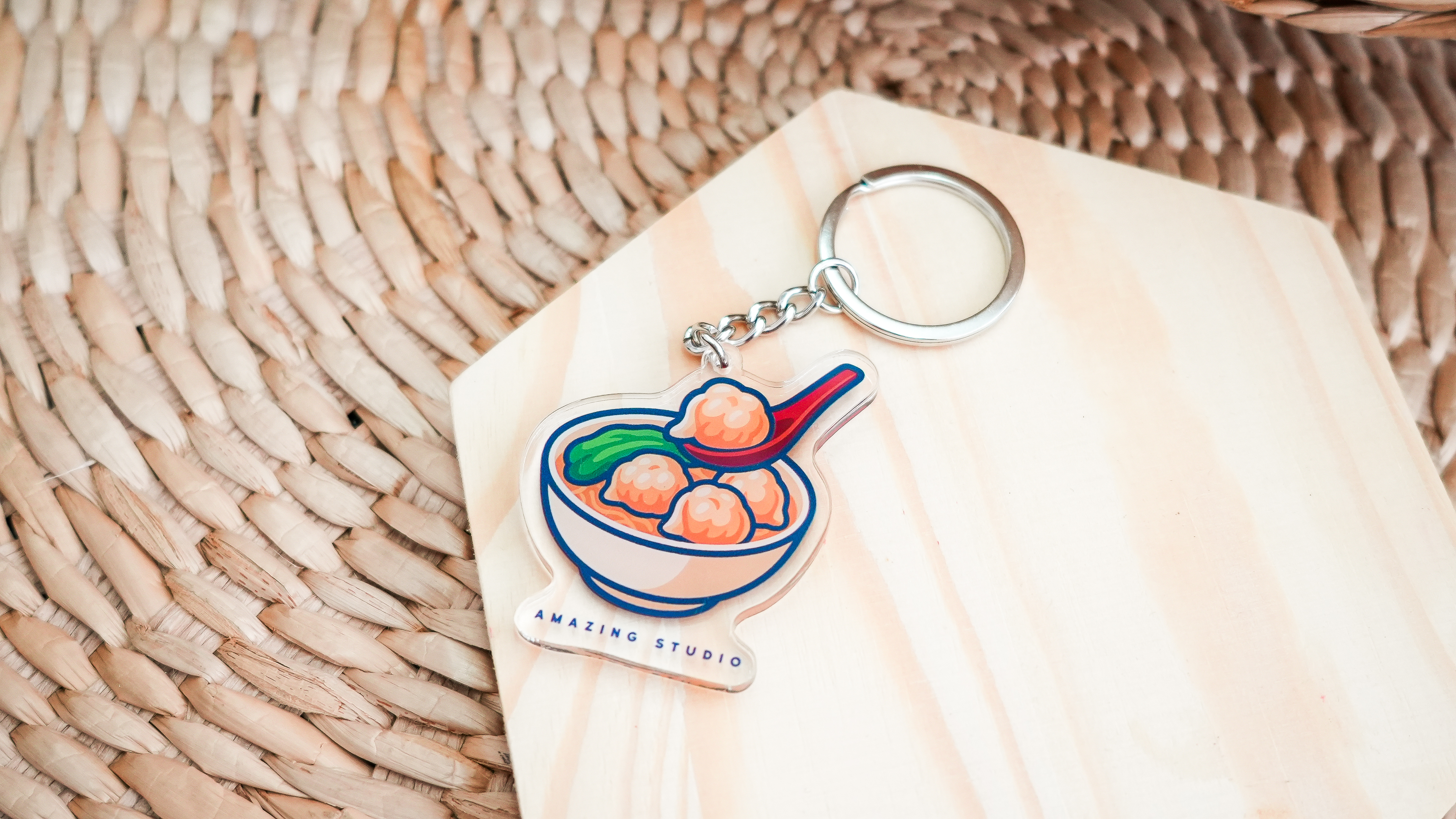 【雲吞麵】 鎖匙扣丨Amazing Studio