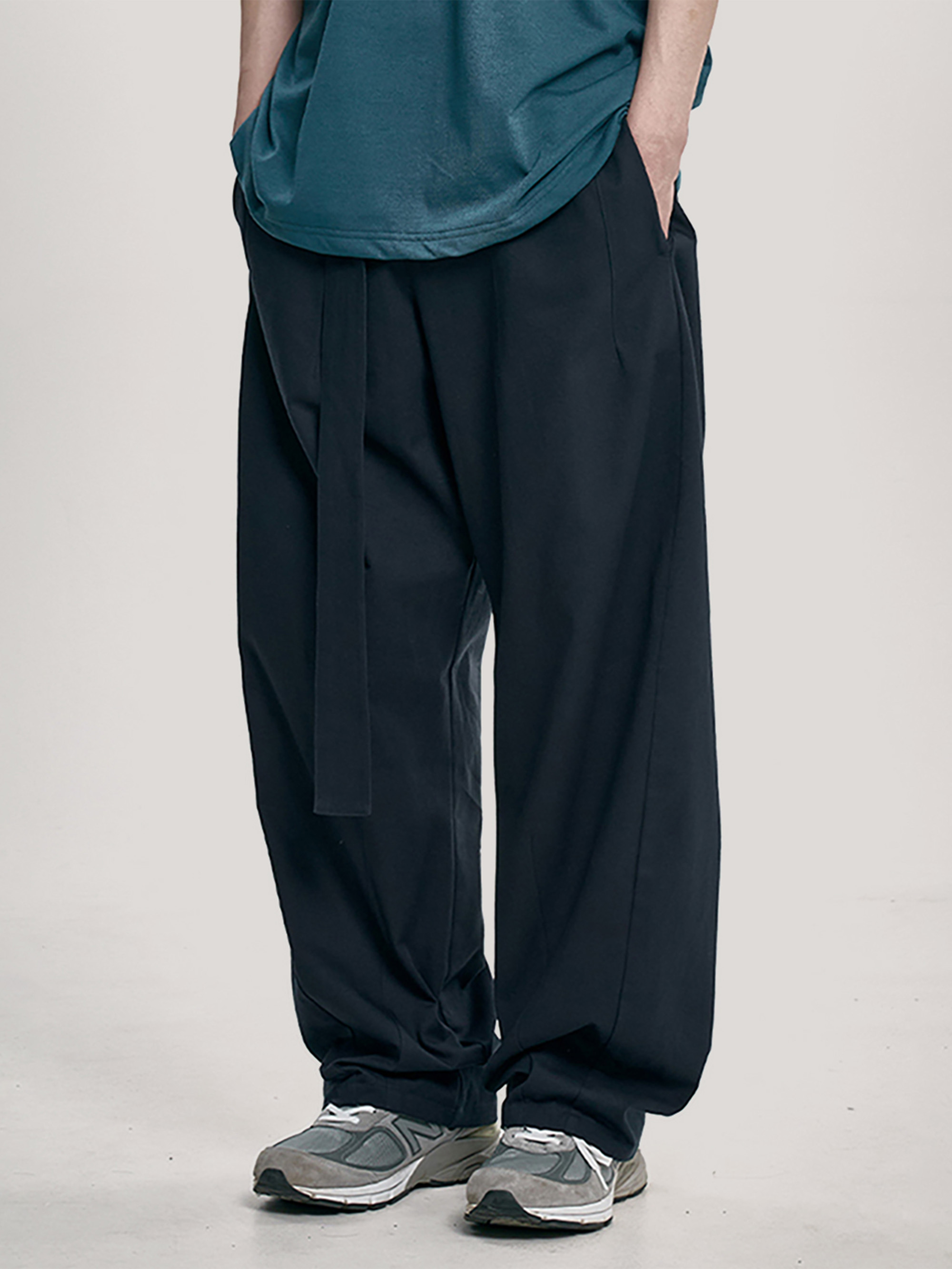【AJO AJOBYAJO】25SS★ 3D Curved Pants 3D Curved Pants [BLACK] - AJOBYAJO