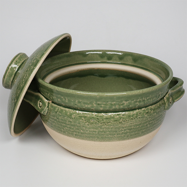 【伊賀燒】綠彩 5合炊飯鍋